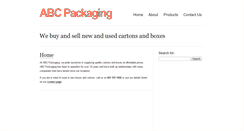 Desktop Screenshot of abcpackaging.co.za