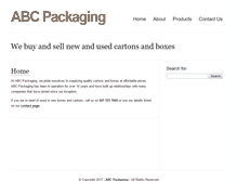 Tablet Screenshot of abcpackaging.co.za